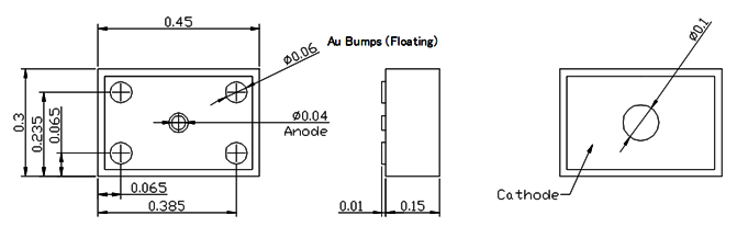 InGaAs Avalanche Photodiode 2.5 Gbps, Back-Illuminated(chip